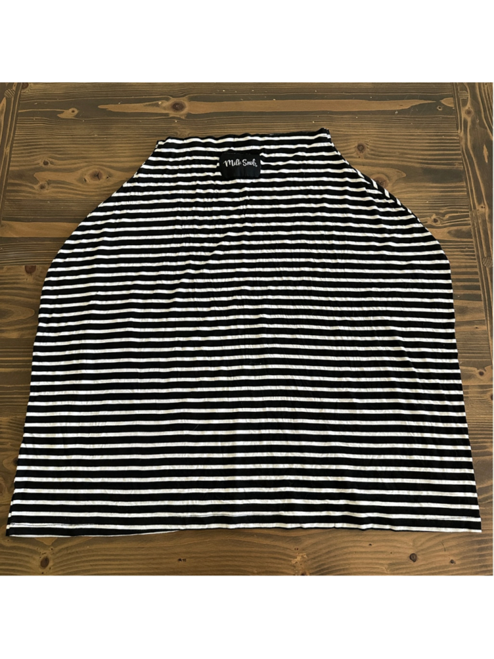 Milk Snob Multi Use Cover Black White Stripe Nursing Car Seat Cover
